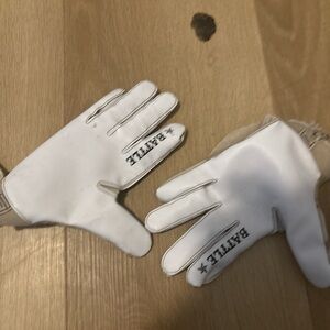 Nike White Battle Gloves
